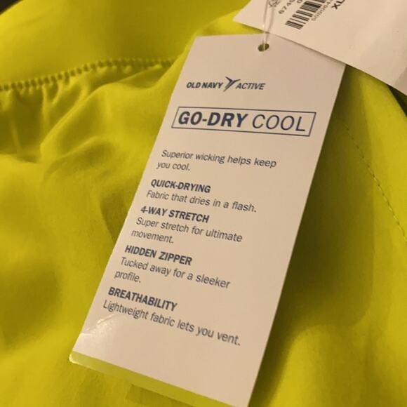 Old Navy Lime Go Workout Shorts - Picture 6 of 8